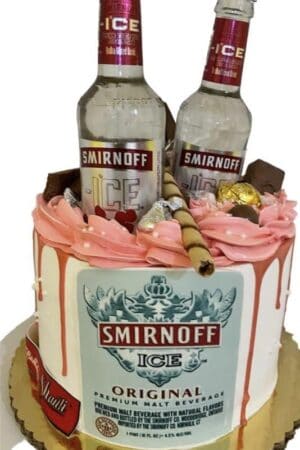 Smirnoff Bottle Birthday Cake