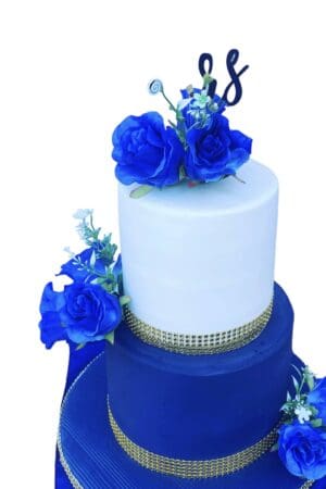 Blue Romance Wedding cake